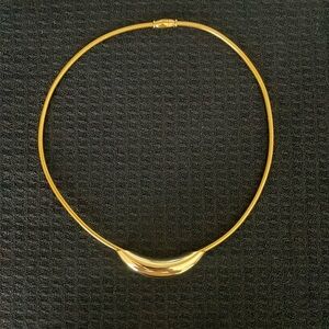 70s Inspired Gold Collar Necklace